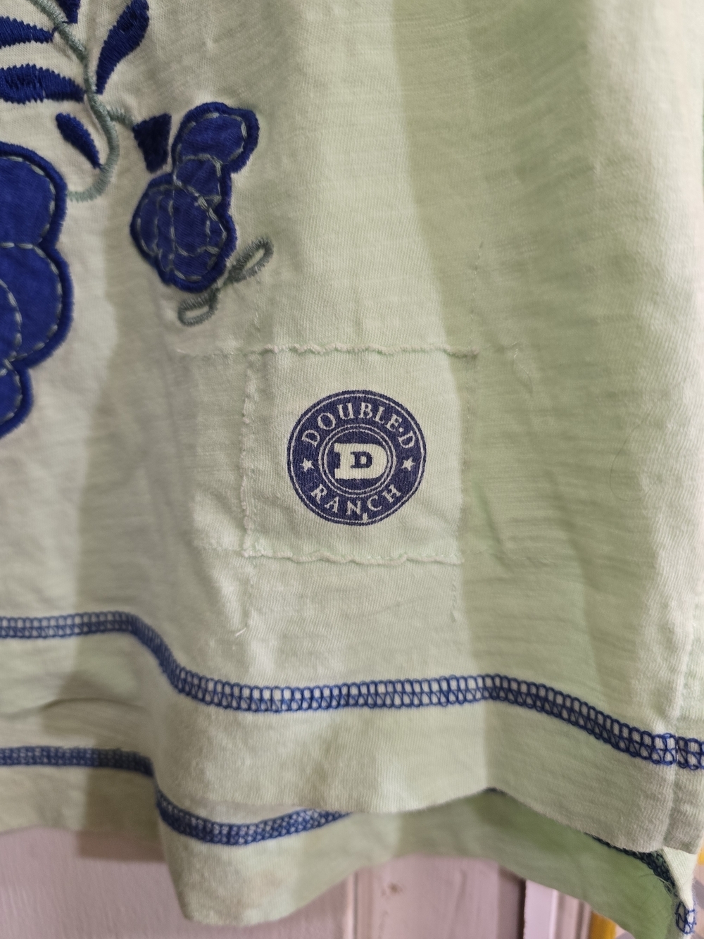 Double D Ranch Munoz Tee Frozen Margarita Folk Art Floral Western Boho - Picture 5 of 6